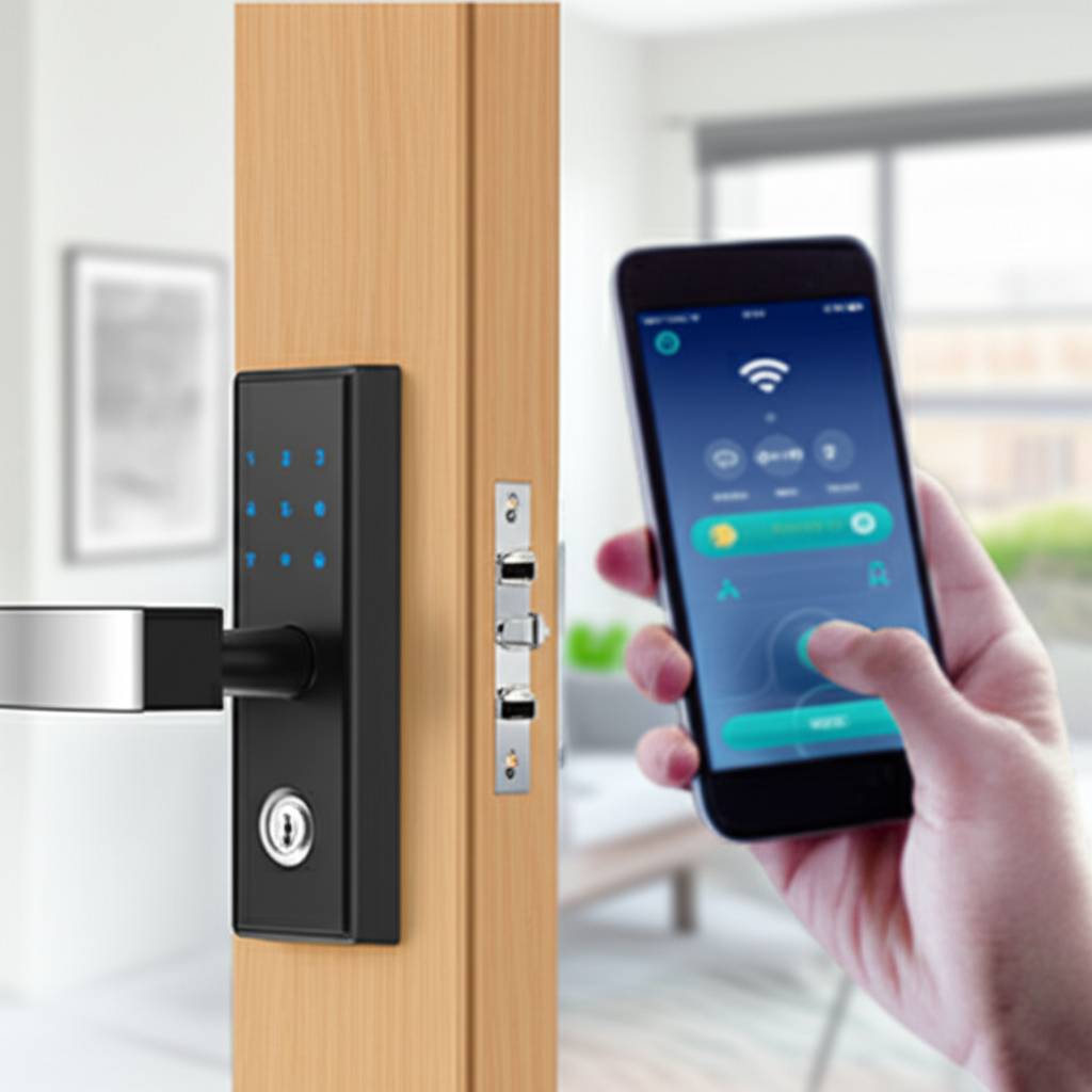 قفل باب واي فاي