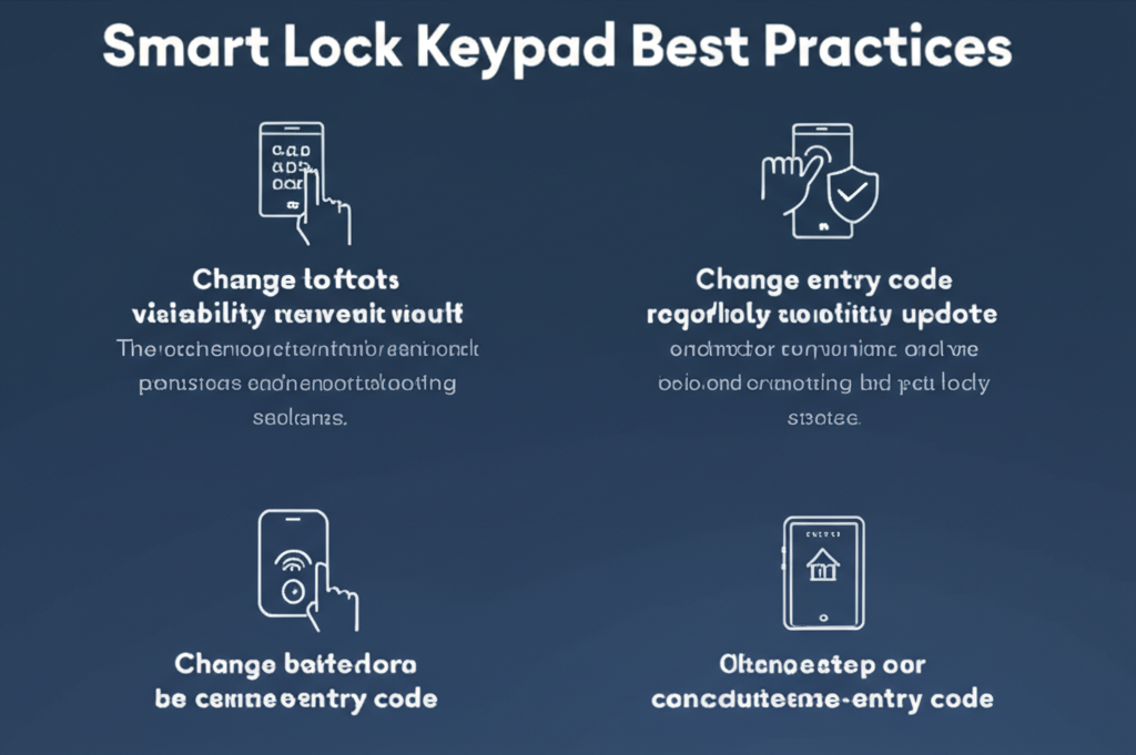 قفل باب برقم سري: أفضل الممارسات لاستخدام آمن