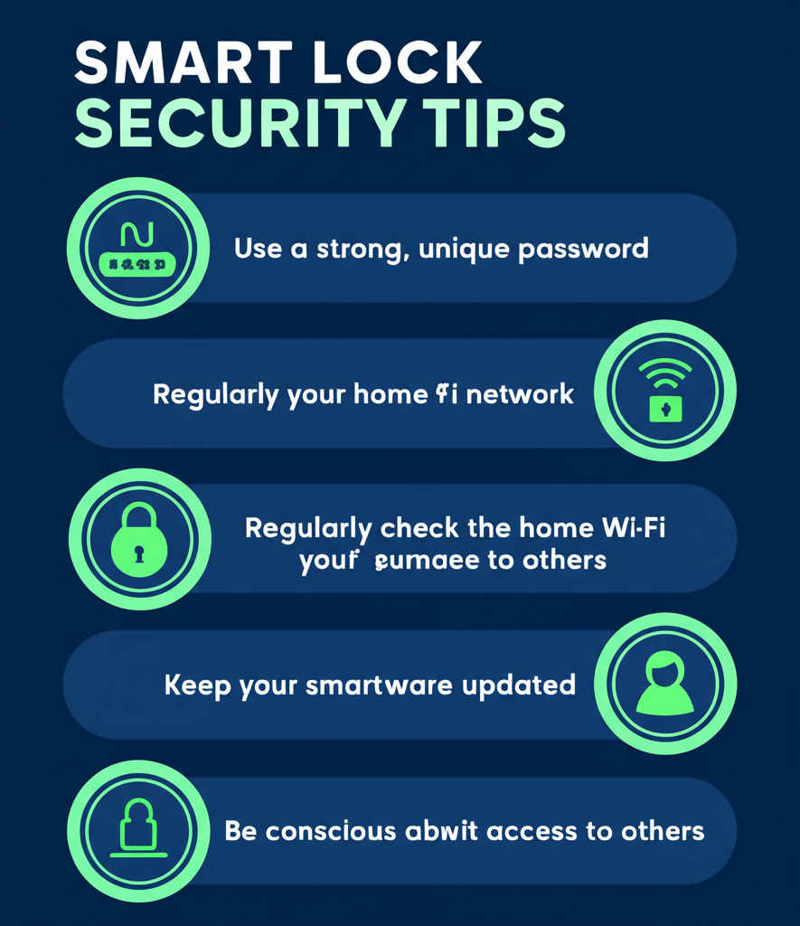 نصائح أمان مهمة مع الأقفال الذكية